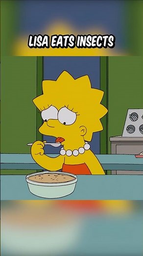 Lisa eats insects