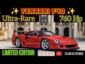 Ferrari F40 – Legendary Supercar Sound, Speed & Style | Raw V8 Experience!