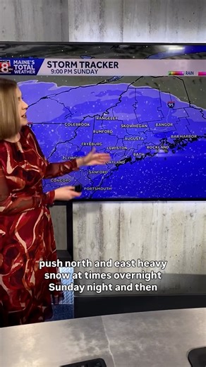 Maine's Total Weather now expects more of the state will see 12 to 18 inches of snow from a winter storm that moves in this weekend. Meteorologist Colleen Hurley times out when the snow will arrive. https://www.wmtw.com/article/maine-snow-how-much-prediction-forecast/70109893 | WMTW-TV