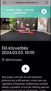 5.6K views · 257 reactions | Ha még nem csináltad volna meg a vasárnap esti LIVE edzést a VIDEÓTÁRBAN megtalálod!❤️ #reklam https://videotar.rubintreka.hu Íme egy kis ízelítő 露‍♀️ #alakreform #live #videótár | Rubint Réka oldala | Facebook