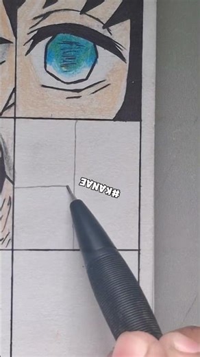 DRAWING ANIME EYES 👀 PART 12 (DEMON SLAYER )#Viral #shorts #explore #demonslayer #theartisticarena32