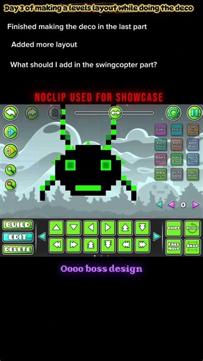 Day 3, let’s gooooooooo #GeometryDash #Series #Building #gaming #creator