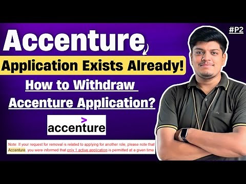🔥Accenture Application Already Exist | How to Withdraw Accenture Application | Remove Data Updates