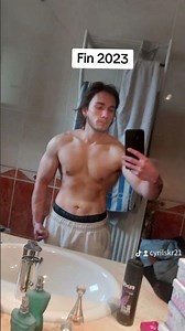 Avant / Apres - évolution musculation 2023