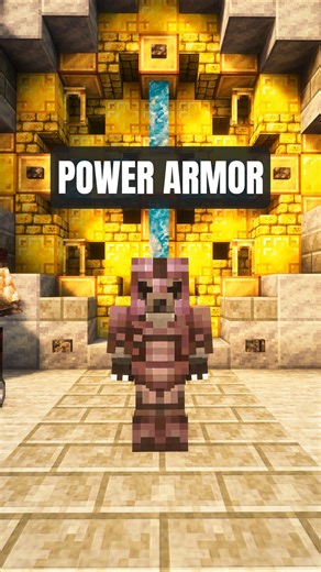 Minecraft: Fallout Power Armor Trim #minecraft #shorts