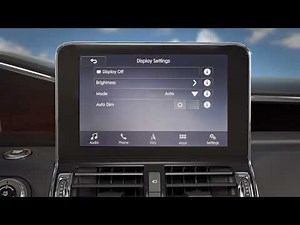How to adjust your SYNC® 3 touchscreen brightness