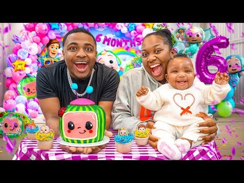OUR BABY GIRL TURNED 6 MONTHS 🥹 | KAISLEY'S BIRTHDAY PARTY