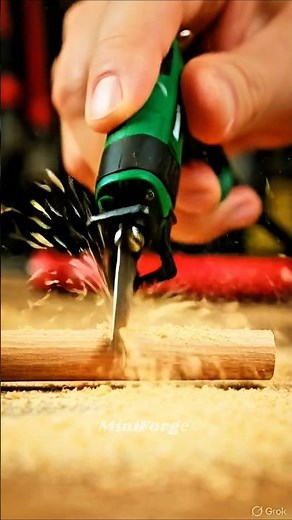 World’s Smallest Electric Wood Planer! 😳 | MiniForge Tool