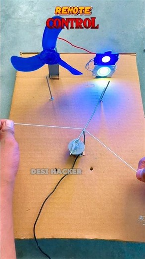 Unique title:DC Motor Se Fan Aur LED Ka Secret Power Experiment ⚡