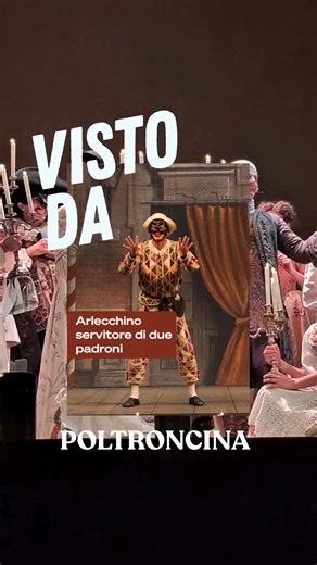 Poltroncina - Il Teatro, ma Pop on Instagram: "Il teatro italiano è pieno di meraviglie… e a volte ce le dimentichiamo. “Arlecchino servitore di due padroni” è la versione storica di Carlo Goldoni e Giorgio Strehler, con le scene di Ezio Frigerio, i costumi del Premio Oscar Franca Squarciapino e le musiche di Fiorenzo Carpi. La giovane compagnia formata dalla Scuola del Piccolo porta avanti un’eredità teatrale unica, guidata da Stefano de Luca, con Enrico Bonavera nel ruolo di Arlecchino. Accant
