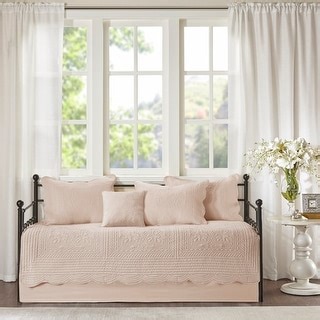 Madison Park Venice 6 Piece Scalloped Edge Daybed Cover Set - Bed Bath & Beyond - 17239782