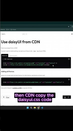 Create Responsive Navbar in 30 Seconds | DaisyUI + VS Code #Shorts #coding #programming