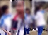 Schoolgirl slapped by bullies as they laugh and film the beating