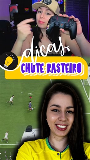 T. Coninck | Thata Gamer on Instagram: "Aprenda a fazer o Chute Rasteiro no FC26 😉 . . . . #fc26 #fifa #SkillMoves #tutorial #fypage"