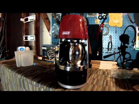 Coleman Propane Coffee Maker - First Use
