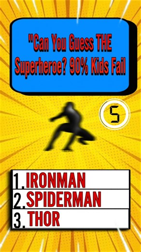 Can You Guess The Superhero? 🦸‍♂️ 90% Will Fail! #shorts #quiz