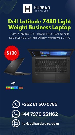 Dell Latitude 7480 Business Laptop | Core i7 | 16GB DDR3 RAM | 512GB SSD | Windows 11 PRO