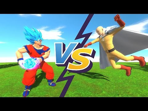 GOKU vs SAITAMA - Who is stronger? - Animal Revolt Battle Simulator