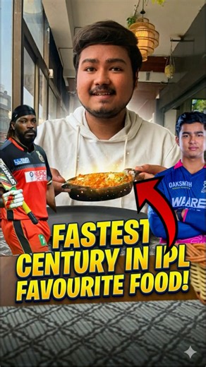 Trying Foods of IPL’s Fastest Centurions!😱