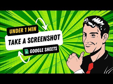 Google Sheets Tutorial - How to Take a SCREENSHOT and INSERT into a Google Sheets