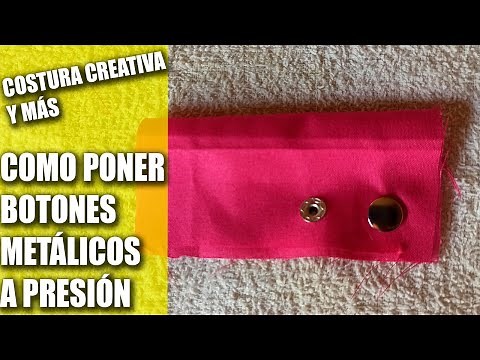 Como poner🖤 BOTONES METÁLICOS A PRESIÓN 🖤 paso a paso. Tutorial