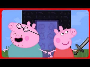 Peppa Pig and Daddy Pig in the Minecraft world (cartoon parody) #animation #peppapig #2danimation
