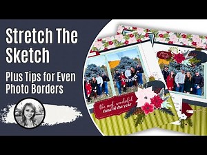 Create a Double Page from any Sketch / Christmas Scrapbook Layout Idea