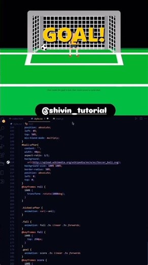 Football Game | HTML | CSS | JS | #coding #3danimation #football #game #gameplay #fifa #shortsfeed