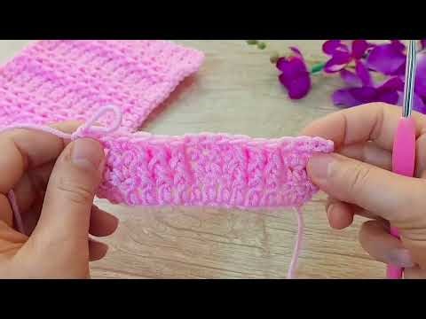 Easy Textured Crochet Blanket Pattern | Step-by-Step Tutorial🌸