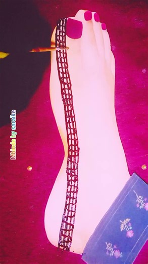 simple lines mhinde desinge | beautiful foot mhindy designe