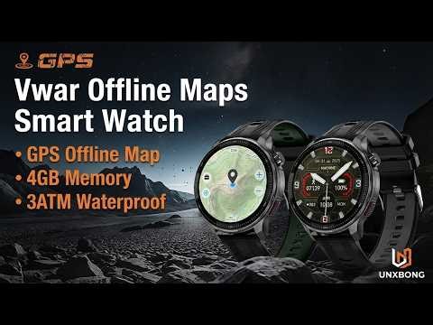 Vwar GPS Offline Maps Smart Watch Unboxing- 4GB Storage Video Player, 3ATM Waterproof, 2026 New
