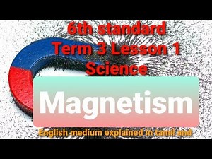 Magnetism/Science l 6th class l Samacheer kalvi l Term 3l explain in tamil&English l English medium