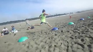 Who needs a mat when you've got sand? It's a peachy keen day at the beach.✨ #BeachVibes #YogaBall | AXN Asia | Facebook