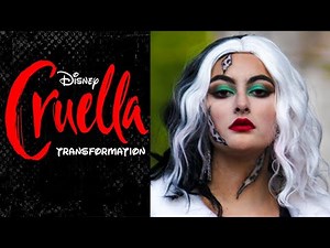 Disney Cruella Make up Transformation & Tutorial!