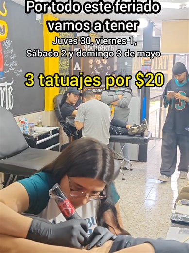 3 tatuajes por 20 🔥✨ #promocion #feriado #ink #fyp #tatuaje