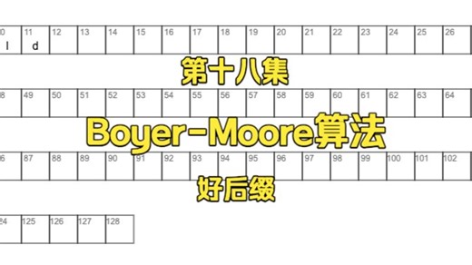 第十八集：Boyer-Moore算法-好后缀