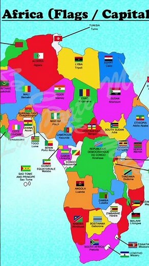 “All African Countries & Their Flags 🌍 | Complete Africa Map with Flags | Learn Geography Fast”