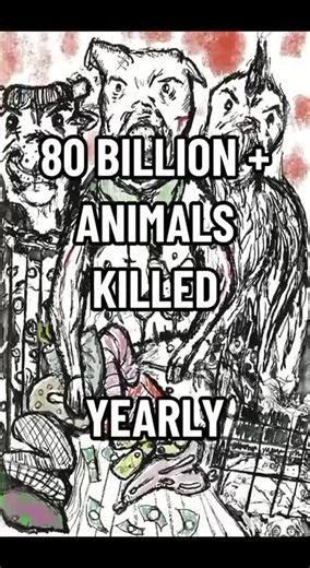 Hell on Earth — for human “pleasure” The most recent data about land animals bred, kept and slaughtered for consumption has revealed a figure higher than ever before: An estimated 92.2 billion land animals are kept and slaughtered annually in the global food system, according to the Food and Agriculture Organization. The scale of animal suffering is unfathomable. Thx 4 Ur Time ❤️ #matrix