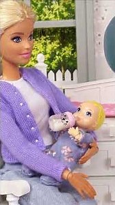 Barbie & Ken Doll Family Baby Evening Routine #barbie #toys #dolls