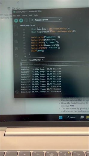 Arduino Control using Temperature and Humidity Sensors
