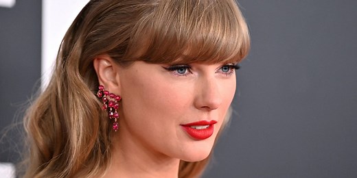 Taylor Swift Goes Pantsless in Thong Bodysuit and Fishnet Stockings for Vinyl Album Cover