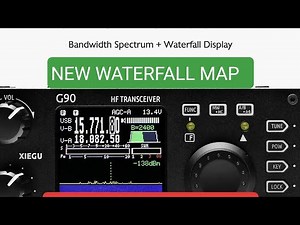 XIEGU G90 - Firmware Update - v1.79 New Waterfall map