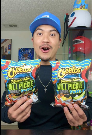 Dill Pickle Hot Cheetos Puffs Taste Test Review