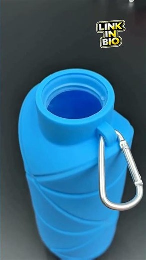🚶‍♂️💧 Silicone Foldable Water Bottle | Best Collapsible Bottle for Travel, Hiking & Daily Use🌍🧴#diy