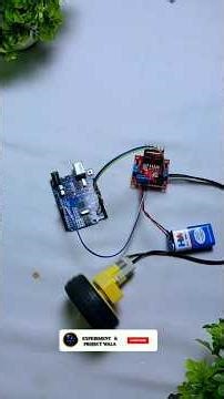How to run gear motor with Arduino || Working with moter driver L298N #experiment #tech #diy