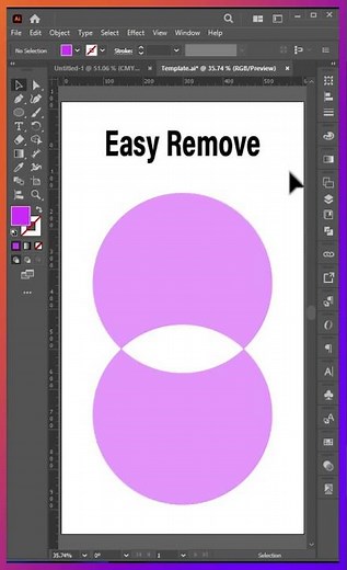 Easily Remove Shapes with the Shape Builder Tool in Illustrator #3dcompositing #designtips #adobepho
