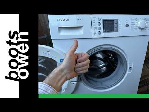 How to clean coin basket and pump filter on Bosch Exxcel washing machine.