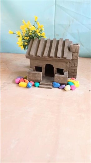 Building a Mud House 🏠 || #clayhouse #mudhouse #craft