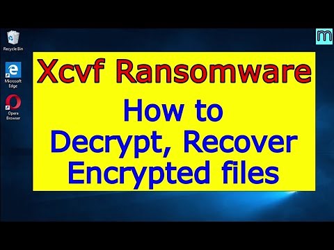 Xcvf virus (ransomware). How to decrypt .Xcvf files. Xcvf File Recovery Guide.