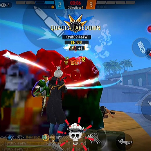 1v4 cs renk #freefire #shorts ☠️☠️